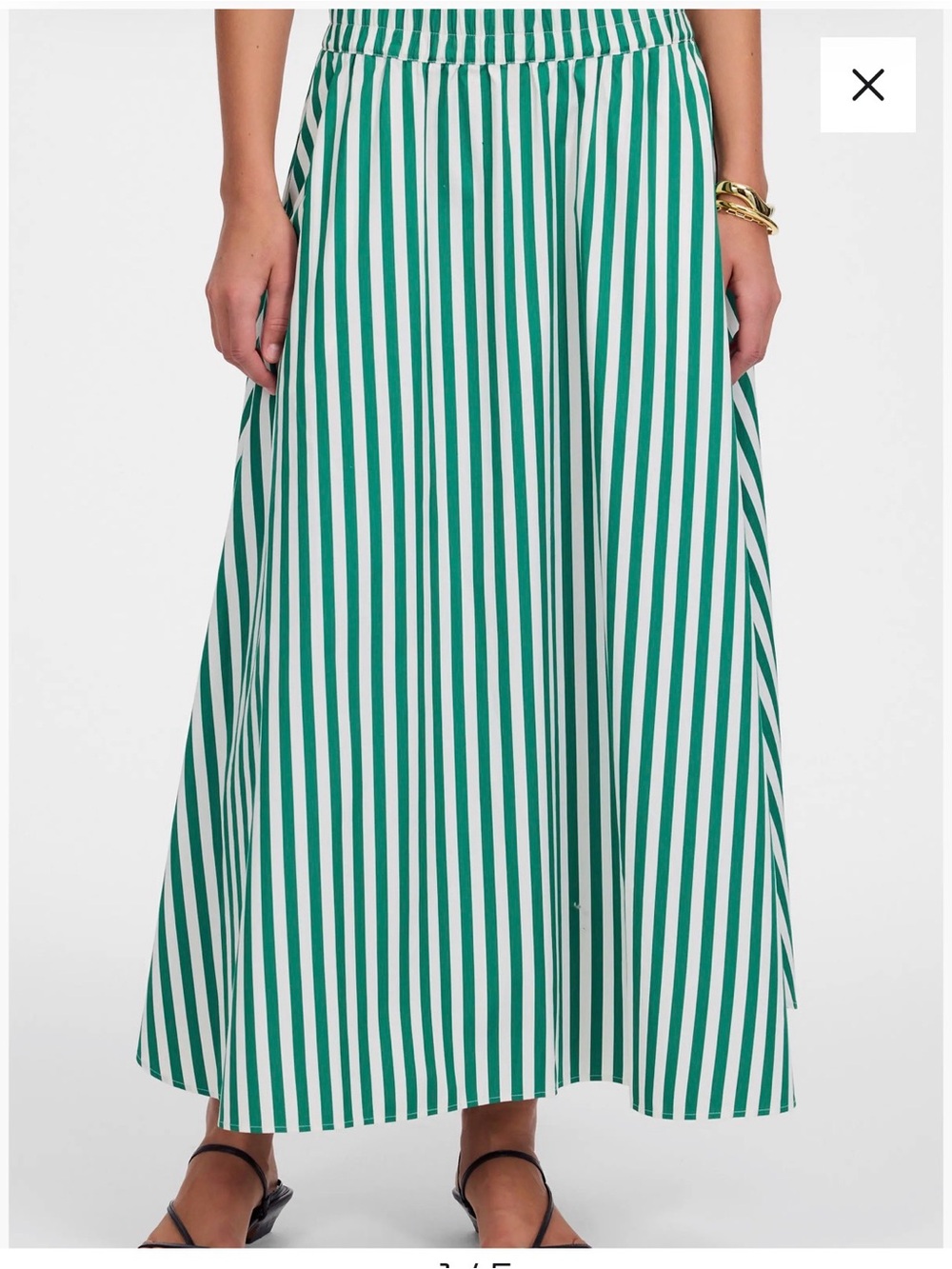 Madewell Striped Midi Skirt